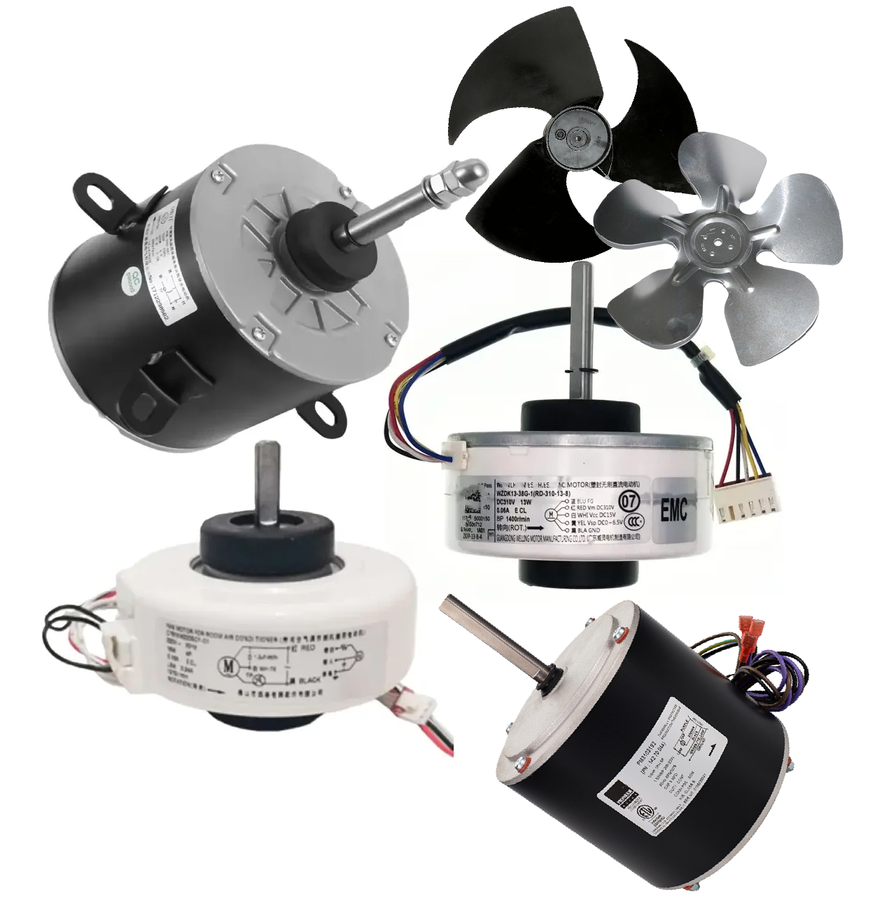 Fan Motors and Fan Blades